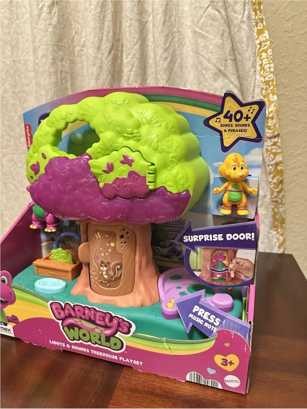Fisher-Price Barney's World Lights &Sounds Treehouse Playset with Figures Mattel